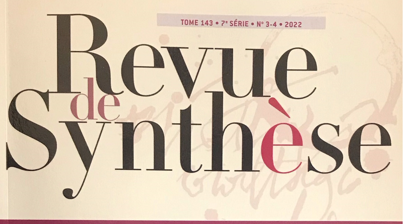<i>Revue de synthèse</i>, tome 143 (2022), n° 3-4